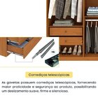 Quarto Casal Completo Guarda-roupa Milano, Cama Mônaco E Cômo