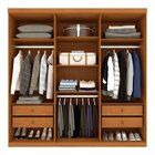 Quarto Casal Completo Guarda-roupa Milano, Cama Mônaco E Cômo