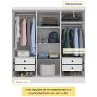 Quarto Casal Completo Guarda-roupa Munique Cama Mônaco E Cômo