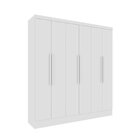 Quarto Casal Completo Guarda-roupa Munique Cama Mônaco E Cômo