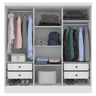 Quarto Casal Completo Guarda-roupa Munique Cama Mônaco E Cômo