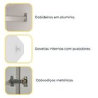 Quarto Casal Completo Guarda-roupa Munique Cama Mônaco E Cômo