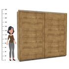 Quarto Casal Completo Roupeiro 2 Porta Cômoda 4 Gavetas 1 Por