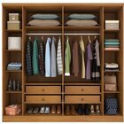 Quarto Casal Completo Roupeiro Veneza 4 Gavetas, Cama Casal M