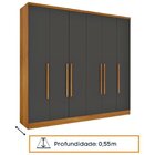 Quarto Casal Completo Roupeiro Veneza 4 Gavetas, Cama Casal M