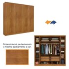 Quarto Casal Completo Roupeiro Veneza 4 Gavetas Painel Ripado
