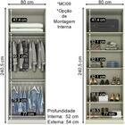 Quarto Casal Dileto Em Mdf 6 Modulos Cj1 Henn
