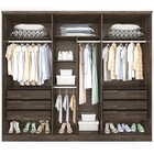 Quarto Casal Premium 06 Portas Tcil - Cumaru Rustic/off White