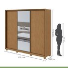 Quarto Com Guarda-roupa 3 Portas 6 Gavetas, Cômoda 2 Portas 7