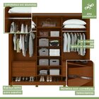 Quarto Com Guarda-roupa 3 Portas 6 Gavetas, Cômoda 2 Portas 7