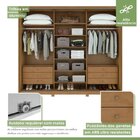 Quarto Com Guarda-roupa 3 Portas 6 Gavetas, Cômoda 2 Portas 7