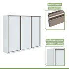 Quarto Com Guarda-roupa 3 Portas 6 Gavetas, Cômoda Urban 8 Ga