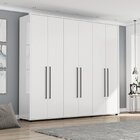 Quarto Com Guarda-roupa 6 Portas, Cômoda 8 Gavetas E 2 Mesas