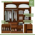 Quarto Com Guarda-roupa Casal 2 Portas 2 Gavetas, Cômoda 2 Po
