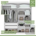 Quarto Com Guarda-roupa Casal 2 Portas 2 Gavetas, Cômoda 2 Po