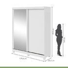 Quarto Com Guarda-roupa Casal 2 Portas 2 Gavetas, Cômoda 2 Po