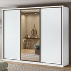 Quarto Com Guarda-roupa Com Espelho 3 Portas 6 Gavetas, Cômod
