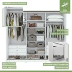 Quarto Com Guarda-roupa Com Espelho 3 Portas 6 Gavetas, Cômod