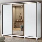 Quarto Com Guarda-roupa Com Espelho 3 Portas 6 Gavetas, Cômod