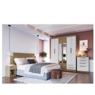 Quarto Completo 3 Peças Guarda Roupa Casal Com Cabeceira E Ca