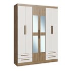 Quarto Completo 3 Peças Guarda Roupa Casal Com Cabeceira E Ca