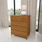 Quarto Completo Casal 5 Pç Mdf/madeira Maciça Prata 1 Fnt