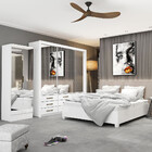 Quarto Completo Casal Anjos Premium Sapateira 2 Portas Premiu