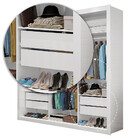 Quarto Completo Casal Closet Clarice 4 Gavetas Sapateira 2 Po