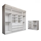 Quarto Completo Casal Honey 5 Portas 10 Gavetas Com Espelho B