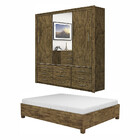 Quarto Completo Com Cama De Casal Anjos Plus Carioca Móveis