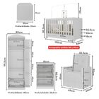 Quarto Completo Com Colchão, Poltrona De Amamentação E Puff J