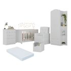 Quarto Completo Com Colchão, Poltrona De Amamentação E Puff J