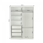 Quarto Completo Com Guarda-roupa, 1 Mesa De Cabeceira  E Cômo