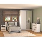 Quarto Completo Com Guarda-roupa, 1 Mesa De Cabeceira  E Cômo