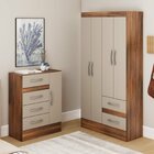 Quarto Completo Com Guarda-roupa 4 Portas E 2 Gavetas E Cômod