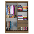 Quarto Completo com Guarda Roupa Luke e Cabeceira com 2 Mesas