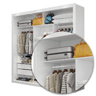 Quarto Completo De Casal Com Closet Clarice 4 Gavetas E Cama