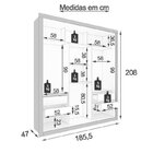 Quarto Completo Guarda Com Espelho Roupa E Beliche Sallêto Mó
