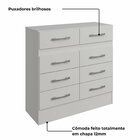 Quarto Completo Guarda-roupa 3 Portas 2 Gavetas E Cômoda 8 Ga