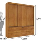 Quarto Completo Guarda Roupa 3 Portas Cama Casal E Mesa De Ca