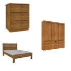 Quarto Completo Guarda Roupa 3 Portas Cama Casal E Mesa De Ca