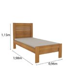 Quarto Completo Guarda Roupa 3 Portas E Cama Solteiro Oregon