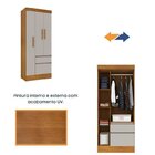 Quarto Completo Guarda Roupa 3 Portas E Cama Solteiro Oregon