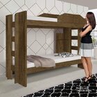 Quarto Completo Guarda Roupa Com Espelho E Beliche Sallêto Mó