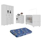 Quarto Completo Infantil Com Colchão Incluso Pimpolho Multimó