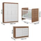 Quarto Completo Infantil Valentina Multimóveis Carvalho/branc