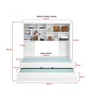 Quarto Completo Modulado Solteiro Juvenil 4 Peças - 1 Guarda-