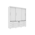 Quarto Completo Roupeiro 3 Portas, Cama Casal E Mesa De Cabec