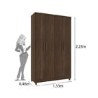 Quarto Completo Roupeiro 4 Portas, Cama, Mesa De Cabeceira, P