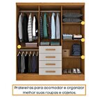 Quarto Completo Roupeiro 6 Portas, Cama Solteiro E Mesa De Ca